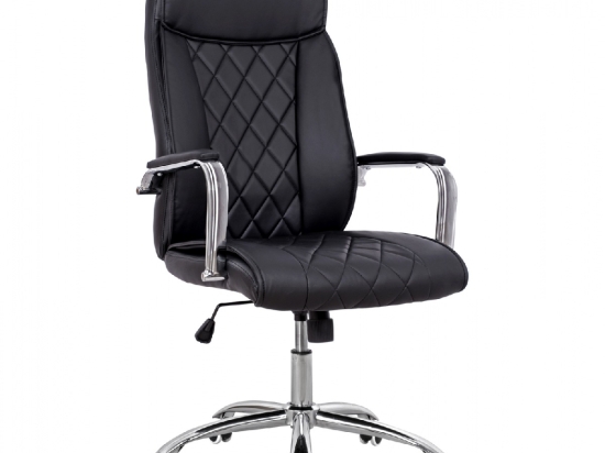 ΚΑΡΕΚΛΑ ΓΡΑΦΕΙΟΥ SHAILA HM1104.01 ΣΕ ΧΡΩΜΑ ΜΑΥΡΟ 64x68x(116-123)cm