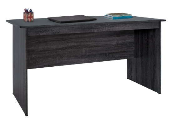 ΓΡΑΦΕΙΟ ΜΕΛΑΜΙΝΗΣ HAYDEN 150x71x74,5 HM2284.01 ΣΕ ΑΝΘΡΑΚΙ ΧΡΩΜΑ