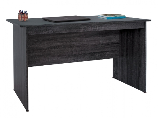 ΓΡΑΦΕΙΟ ΜΕΛΑΜΙΝΗΣ HAYDEN 120x71x74,5 HM2285.01 ΣΕ ΑΝΘΡΑΚΙ ΧΡΩΜΑ