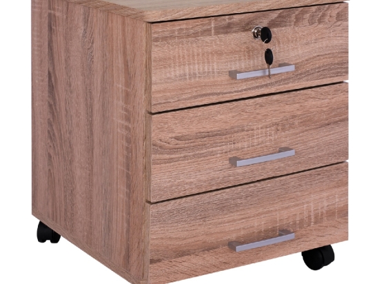 ΣΥΡΤΑΡΙΕΡΑ ΓΡΑΦΕΙΟΥ HAYDEN HM2282.02 ΣΕ SONAMA ΧΡΩΜΑ 39.5x40x46.5Υεκ