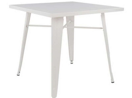 Τραπέζι HM0608.21 Milk White 80x80x76 Μέταλλο
