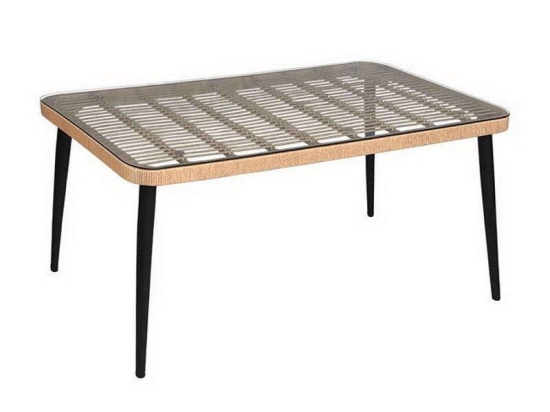 Τραπέζι Allegra HM5538 Μπεζ 160x90x73cm