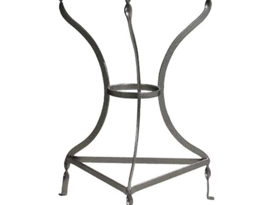 Τραπέζι Παραδοσιακό HM5632.10 Φ60x73cm Σφυρίλατο Grey