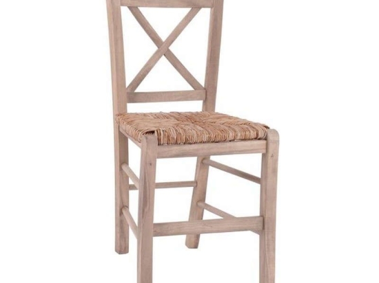 Καρέκλα Καφενείου Με Ψάθα 40,5x41,5x88 HM10371.02 Natural Ξύλο,Ψάθα