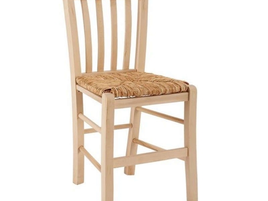 Καρέκλα Καφενείου Με Ψάθα 41x35x89 HM10376.02 Natural Ξύλο,Ψάθα