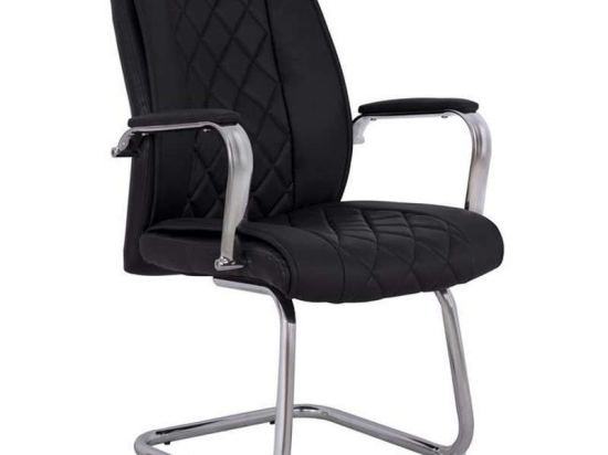 Καρέκλα Συνεργασίας 62x70x101 HM1105.01 Black Σετ 2τμχ