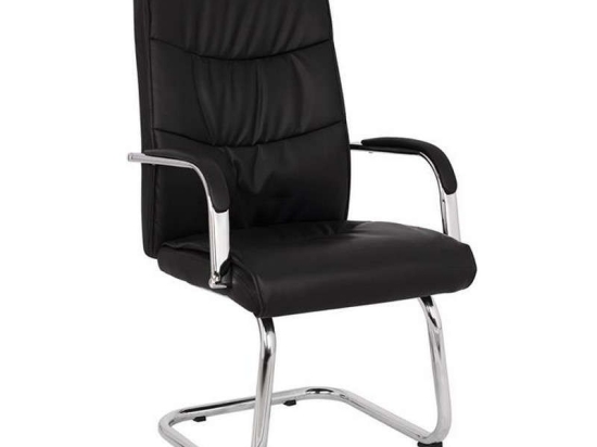 Πολυθρόνα Γραφείου Επισκέπτη 57x66,5x102 HM1045.11 Black Σετ 2τμχ