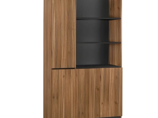 Βιβλιοθήκη Γραφείου Επαγγελματική Supreme Honey Oak - Grey 120X40X200 HM2353