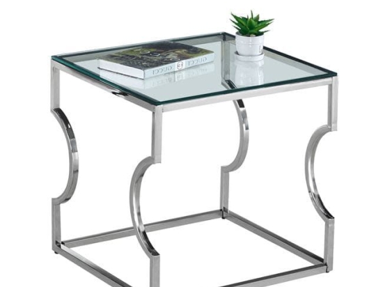 Βοηθητικό Τραπεζάκι Amara Silver 55X55X55 HM8616.01