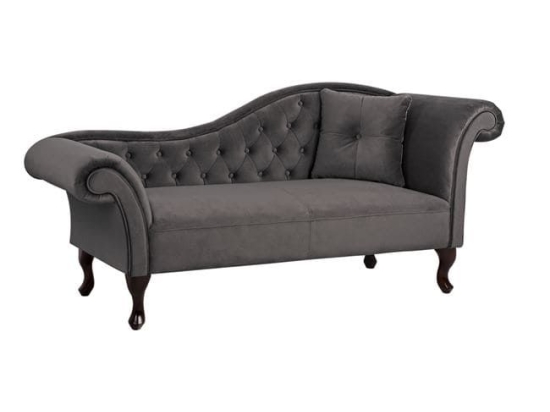 Ανάκλινδρο T.Chesterfield Grey Niovi HM3008.10 Δεξί Μπράτσο 189x61x84Yεκ.