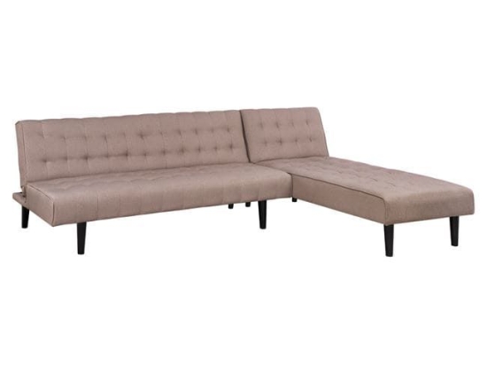 Καναπές Κρεβάτι Γωνία Αναστρέψιμη Zelda HM3154.02 Beige 254X163X74Y εκ. Ύφασμα