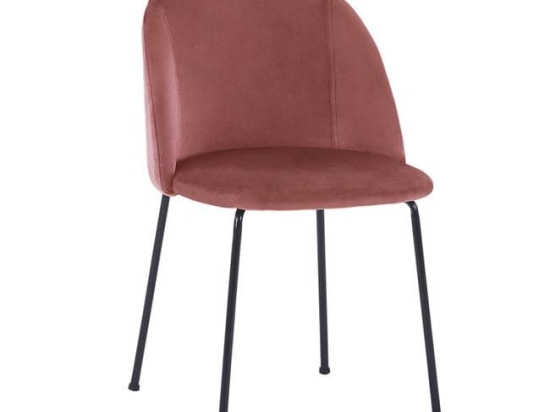 Καρέκλα Clara Apple HM8545.02 50x54x79Υ εκ. Σετ 2τμχ Βελούδο, Μέταλλο