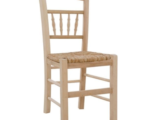 Καρέκλα Καφενείου Natural HM10258 41,5x44,5x88,5 εκ. Ξύλο,Ψάθα