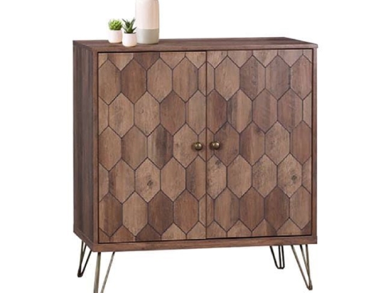 Κομότα-Ντουλάπι Philippa HM8673 Wallnut 80x39x87Υ εκ.