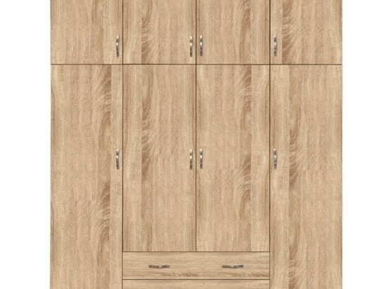 Ντουλάπα Τετράφυλλη 200Χ240Χ55.5εκ Sonama HM11224.02 Τετράφυλλη Μελαμίνη