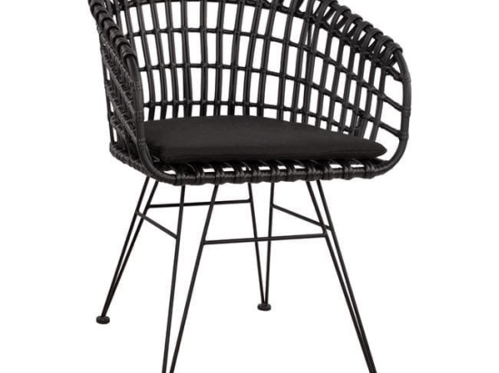 Πολυθρόνα Φωλιά Allegra HM5456.02 Black 59Χ56,5Χ83Υ εκ.