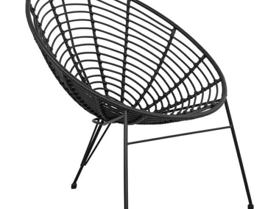 Πολυθρόνα Φωλιά Allegra HM5458.02 Black 73x83x86Υ εκ.