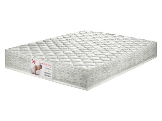 Στρώμα Pocket Spring 90x200 HM309.07 Μονό Ύφασμα