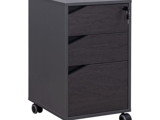Συρταριέρα Γραφείου Rosewood Grey HM2108 40X40X66Y εκ.