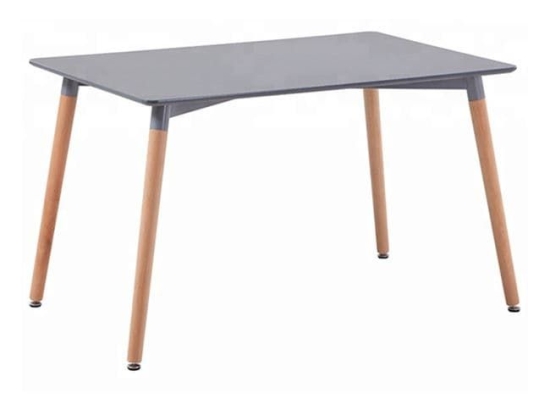 Τραπέζι Minimal HM008.10 Grey Natural 120X80X73Υ εκ. Mdf,Ξύλο