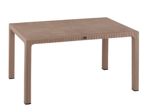 Τραπέζι 150Χ90Χ73.5Υεκ. Rattan Cappuccino HM5737.02