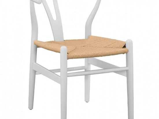 Καρέκλα Brave HM8695.04 54x57x74 cm White Ξύλο,Σχοινί