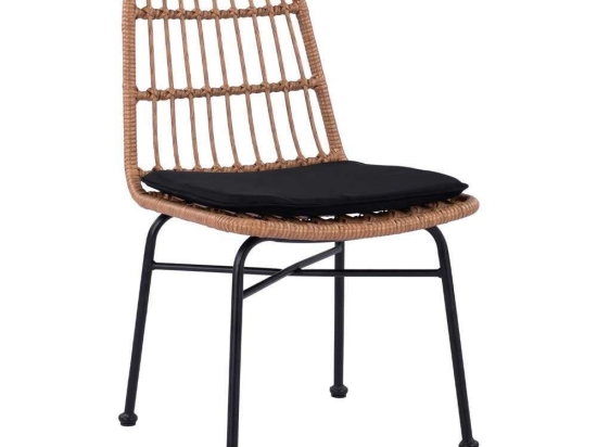 Καρέκλα Με Μαξιλάρι HM5705 47Χ50Χ85Υcm Beige
