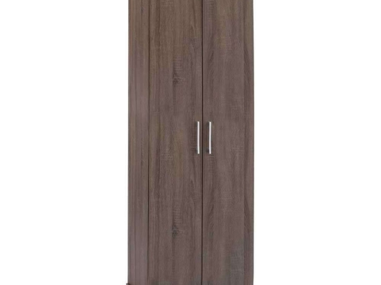 Ντουλάπα-Παπουτσοθήκη HM2403.01 58-60x37x187cm Wallnut Δίφυλλη Ξύλο