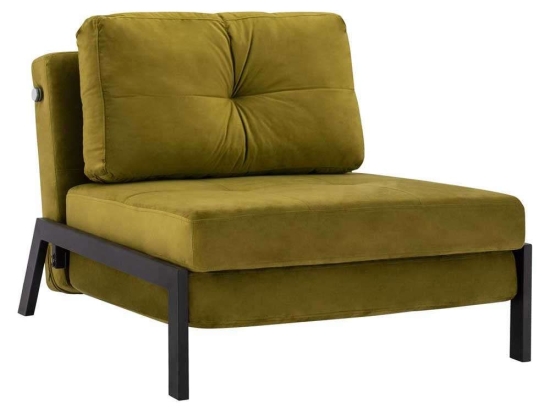 Πολυθρόνα-Κρεβάτι HM3078.13 95x92x66Υcm Olive Βελούδο