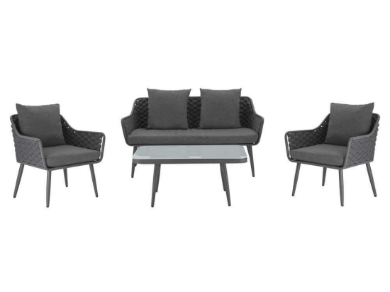 Σετ Σαλονιού 4Τμχ HM5711 Grey 4 Θέσεων
