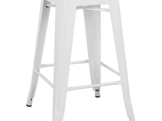 Σκαμπό HM8573.21 Melita 43x43x67Ycm White Mat