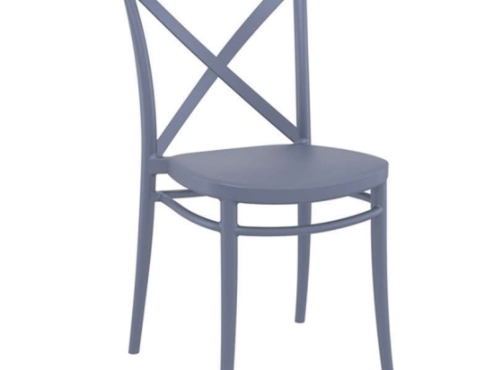 Καρέκλα Cross 20.0589 51Χ51Χ87cm Dark Grey Siesta
