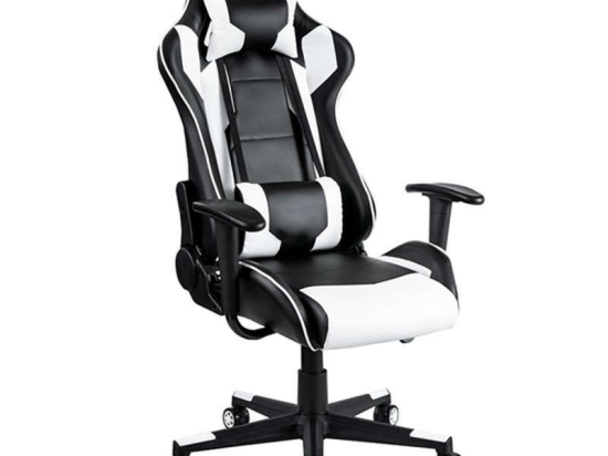 Πολυθρόνα Γραφείου Gaming A6250 01.0252 64Χ53Χ135cm Black-White