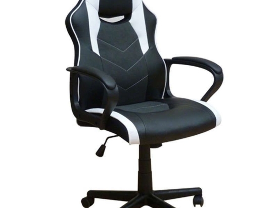 Πολυθρόνα Γραφείου Gaming BS6210 01.0402 60,5Χ64,5Χ103-113cm White-Black