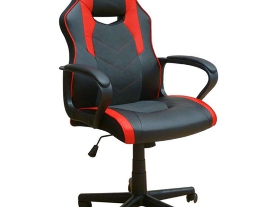 Πολυθρόνα Γραφείου Gaming BS6210 01.0403 60,5Χ64,5Χ103-113cm Black-Red