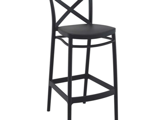Σκαμπό Cross 20.0606 45Χ52Χ106cm Black Siesta
