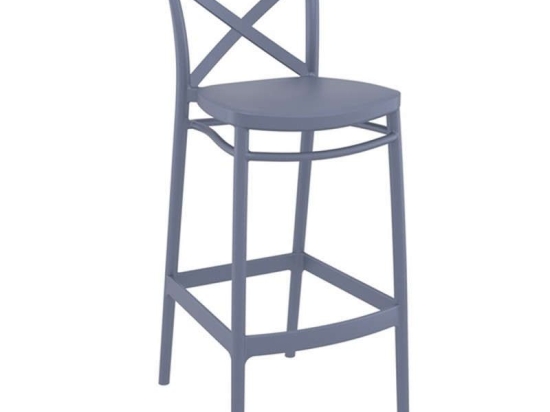 Σκαμπό Cross 20.0607 45Χ52Χ106cm Dark Grey Siesta