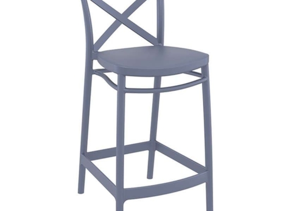 Σκαμπό Cross 20.0616 45Χ50Χ96cm Dark Grey Siesta
