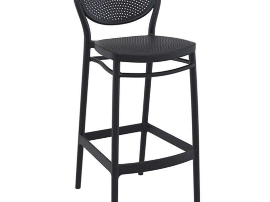Σκαμπό Marcel 20.0647 45Χ52Χ106cm Black Siesta Πολυπροπυλένιο