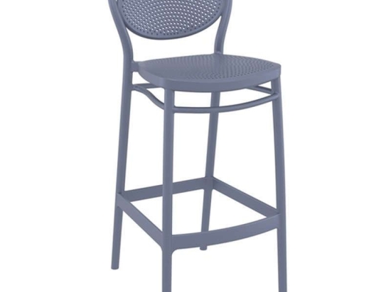 Σκαμπό Marcel 20.0648 45Χ52Χ106cm Dark Grey Siesta Πολυπροπυλένιο