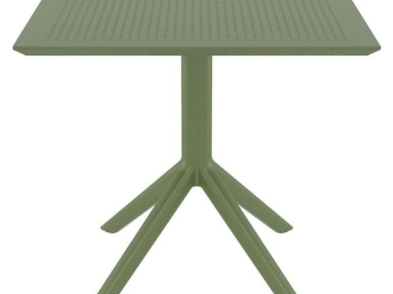Τραπέζι Sky 20.0248 80X80X74cm Olive Green Siesta