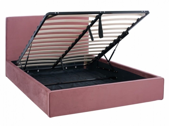 Κρεβάτι Allie HM584.12 170x214x100 Με Αποθηκευτικό Χώρο Για Στρώμα 160Χ200 Apple Υπέρδιπλo Ξύλο,Ύφασμα