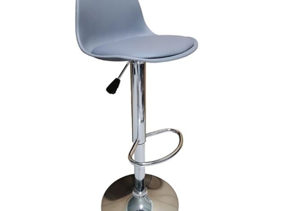 Σκαμπό Bar BAR92 43.2232 (Σετ 2τμχ) 37X33X58-90/78-110 Grey Μέταλλο,Τεχνόδερμα