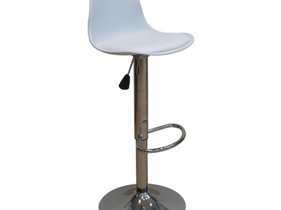 Σκαμπό Bar 92 43.2230.S (2τμχ) 37x33x110cm White Πολυπροπυλένιο,Τεχνόδερμα