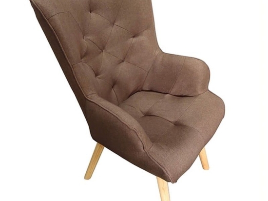 Μπερζέρα Adria 16.0005 68Χ76Χ98 Brown Ξύλο,Ύφασμα