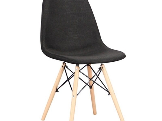 Καρέκλα Lily 11.1596 48Χ55Χ82 Black Ξύλο,Ύφασμα