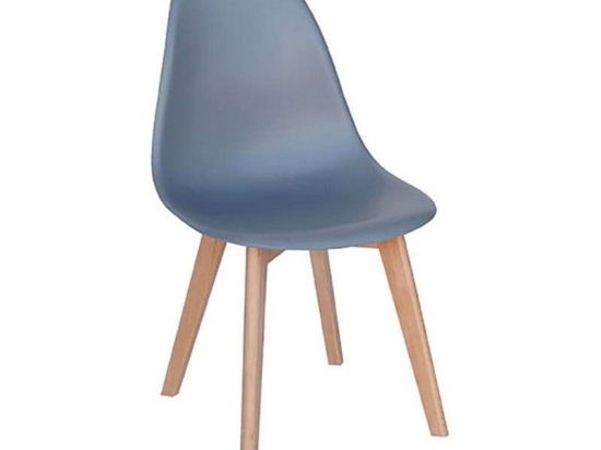 Καρέκλα Τραπεζαρίας Loft Plus (Σετ 4τμχ) 6Χ53Χ81cm Grey Ξύλο,Πολυπροπυλένιο