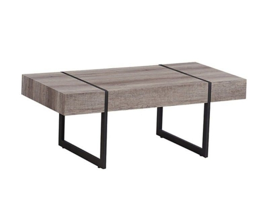 Τραπεζάκι Σαλονιού Dixy 09.0056 120Χ60Χ45cm Oak Mdf,Μέταλλο