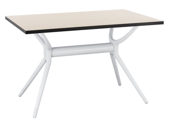 Τραπέζι HM11453 120x80x76cm White-Sonoma Πολυπροπυλένιο,Mdf