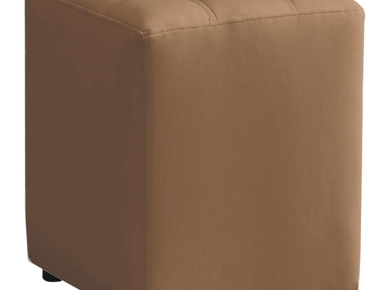 Σκαμπό Cube 40.0124 35x35x42cm Cappuccino Zita Plus